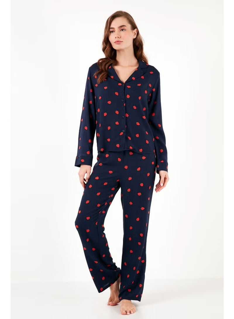 Lela Reguar Fit Soft Textured Pajama Set Women's Pajama Set 611PT288Y - Image 4